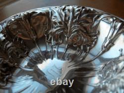 Alvin Iris pattern sterling silver bowl/nappy Antique1900sArt Nouveau floral