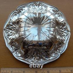 Alvin Iris pattern sterling silver bowl/nappy Antique1900sArt Nouveau floral