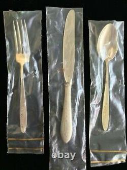 Alvin LULLABY Sterling Silver Child's Flatware Set (Knife, Fork & Spoon) 1951