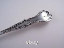 Alvin Majestic Sterling Silver Long Handled Olive Spoon 8 1/4 Rare Form Floral