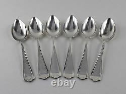 Alvin Maryland Sterling Silver Fruit Spoons 5 1/2 Inches Set of 6