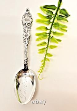 Alvin Mfg Co Sterling Silver Easter Lilly 1900's Teaspoon 23.5 Gr. 5-1/2 Lg ML