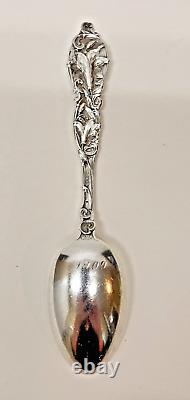 Alvin Mfg Co Sterling Silver Easter Lilly 1900's Teaspoon 23.5 Gr. 5-1/2 Lg ML