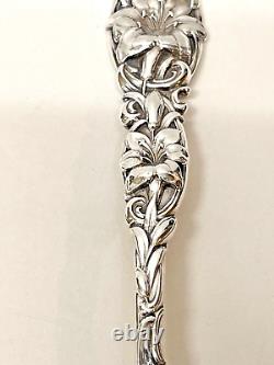 Alvin Mfg Co Sterling Silver Easter Lilly 1900's Teaspoon 23.5 Gr. 5-1/2 Lg ML