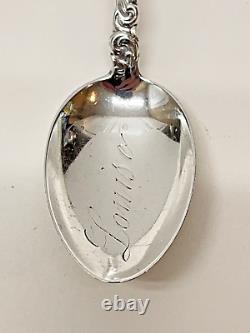 Alvin Mfg Co Sterling Silver Easter Lilly 1900's Teaspoon 23.5 Gr. 5-1/2 Lg ML