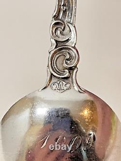 Alvin Mfg Co Sterling Silver Easter Lilly 1900's Teaspoon 23.5 Gr. 5-1/2 Lg ML