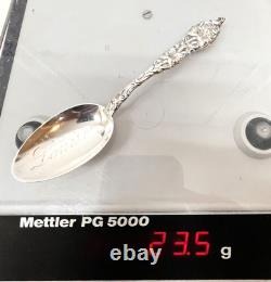 Alvin Mfg Co Sterling Silver Easter Lilly 1900's Teaspoon 23.5 Gr. 5-1/2 Lg ML