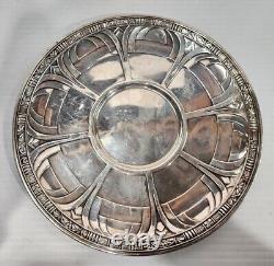 Alvin Modernist Art Deco Gift Line Sterling Silver Serve Ware Plate Tray 1930s