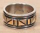 Alvin Monte New 14k Gold And Sterling Silver Sz 6.5 Ring X306a
