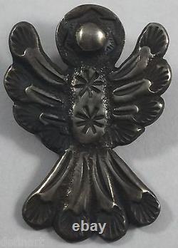 Alvin Monte Vintage Native Sterling Silver Angel Sandcast Pin Brooch Pendant