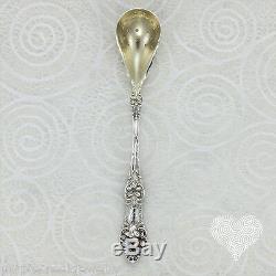 Alvin OLD ORANGE BLOSSOM Vintage Sterling Silver Pierced Bowl Olive Spoon 1-12