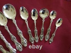 Alvin Old Orange Blossom Sterling Silver 13 Pc Place Setting