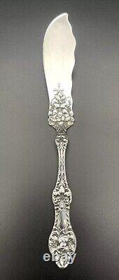 Alvin Old Orange Blossom Sterling Silver Master Butter Knife No Monogram