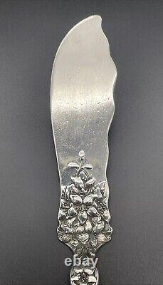 Alvin Old Orange Blossom Sterling Silver Master Butter Knife No Monogram