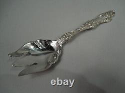 Alvin Orange Blossom Forks Antique Ice Fine Cream American Sterling Silver