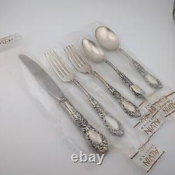 Alvin Prince Eugene Sterling Silver 5 Piece Place Setting New in Package