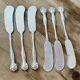 Alvin Raleigh 6 Butter Knife Spreaders Set Sterling Silver Mono D