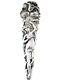 Alvin Raphael Sterling Spoon Victorian Pin Brooch Art Nouveau Nude Woman 1902