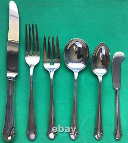 Alvin Romantique Sterling Silver 6 Piece Place Setting Knife Spoon Forks Pat'33