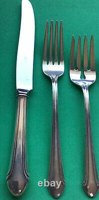 Alvin Romantique Sterling Silver 6 Piece Place Setting Knife Spoon Forks Pat'33