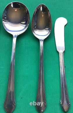 Alvin Romantique Sterling Silver 6 Piece Place Setting Knife Spoon Forks Pat'33