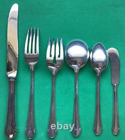 Alvin Romantique Sterling Silver 6 Piece Place Setting Knife Spoon Forks Pat'33