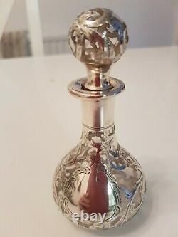 Alvin Silver Scent with Silver Overlay. Original Alvin Marking 1886