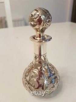 Alvin Silver Scent with Silver Overlay. Original Alvin Marking 1886