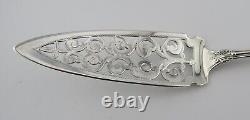 Alvin Sterling 8 3/4 Bright Cut Jelly Cake Server Suffolk Pattern #8638