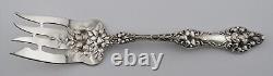 Alvin Sterling 9 Large Cold Meat Fork Blossom Pattern No Mono #9708