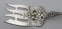 Alvin Sterling 9 Large Cold Meat Fork Blossom Pattern No Mono #9708