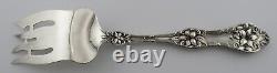Alvin Sterling 9 Large Cold Meat Fork Blossom Pattern No Mono #9708
