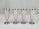 Alvin Sterling Cordial Stems Shot Glasses Set Of 4 S247