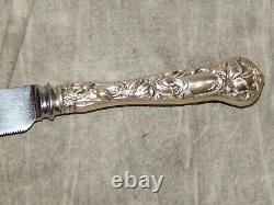 Alvin Sterling Handled Cake Knife Bridal Rose NICE (wedding) #1