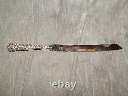 Alvin Sterling Handled Cake Knife Bridal Rose NICE (wedding) #2