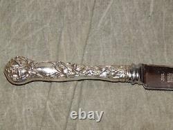 Alvin Sterling Handled Cake Knife Bridal Rose NICE (wedding) #2