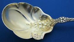 Alvin Sterling Old Orange Blossom Berry Spoon (flowers in bowl) C 1905 NR