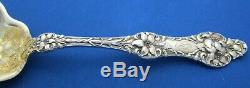 Alvin Sterling Old Orange Blossom Berry Spoon (flowers in bowl) C 1905 NR