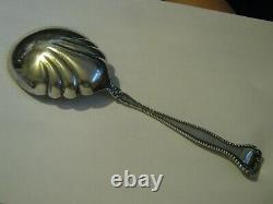 Alvin Sterling Silver 1900 RALEIGH Large 9 1/2 Berry Casserole Spoon, No Mono