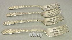 Alvin Sterling Silver 1932 BRIDAL BOUQUET FORKS SET 4 salad dessert 6.5 146g