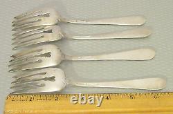 Alvin Sterling Silver 1932 BRIDAL BOUQUET FORKS SET 4 salad dessert 6.5 146g