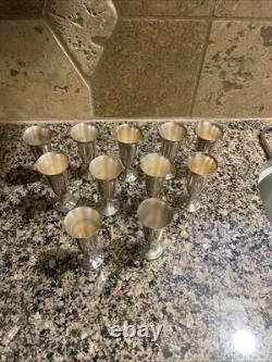 Alvin Sterling Silver 247S Shot Cordials Set Of 11