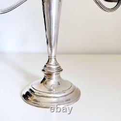 Alvin Sterling Silver 3 Arm Candelabra Candle Holder Weighted S257