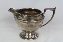 Alvin Sterling Silver 4 Piece Tea and Coffee Set with Sugar and Creamer S91