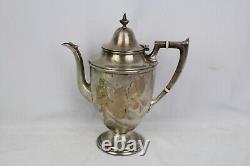 Alvin Sterling Silver 4 Piece Tea and Coffee Set with Sugar and Creamer S91