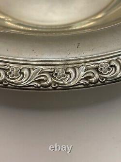 Alvin Sterling Silver 9.5 fruit bowl reticulated & gadrooned rim 8 oz