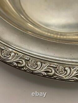 Alvin Sterling Silver 9.5 fruit bowl reticulated & gadrooned rim 8 oz
