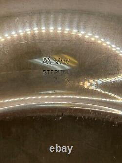 Alvin Sterling Silver 9.5 fruit bowl reticulated & gadrooned rim 8 oz