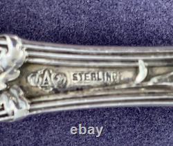 Alvin Sterling Silver 9 Salad Serving Set No Monogram 200g Fork Spoon