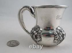 Alvin Sterling Silver Baby Cup Art Nouveau